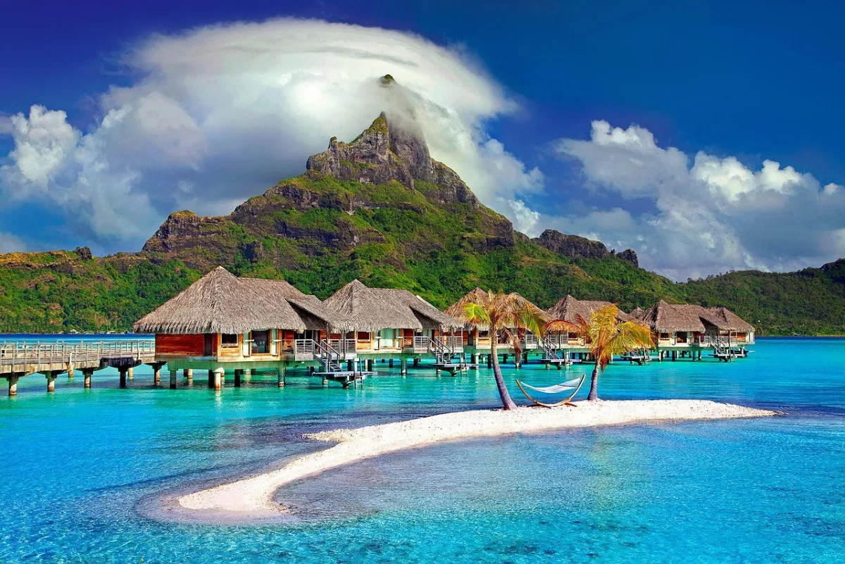 bora bora and  island in Bora Bora, French Polynesia