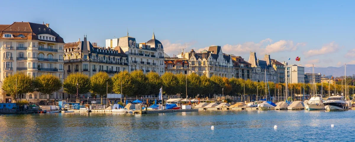 geneva and  lake geneva in Geneva, Switzerland