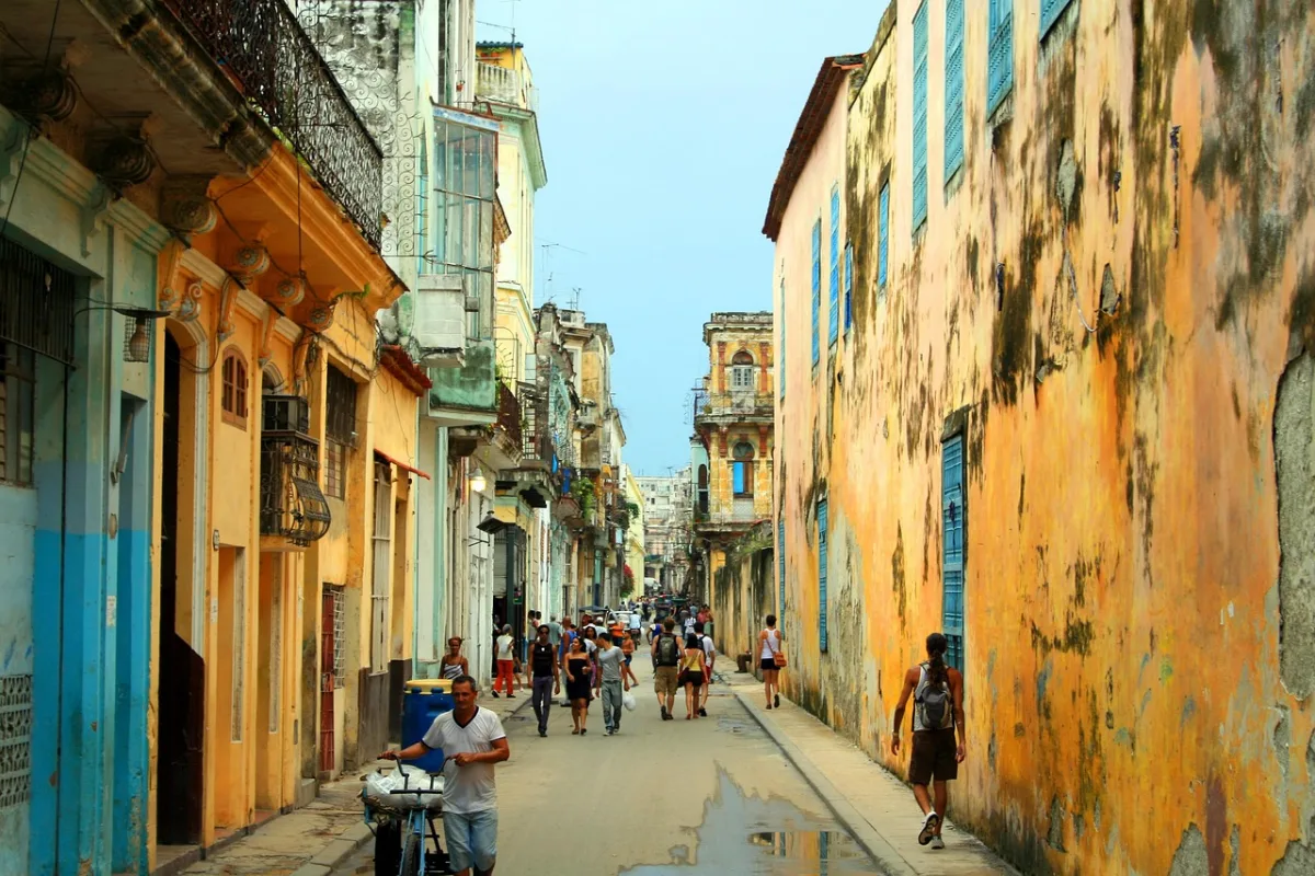 havana and  street in Havana, Cuba