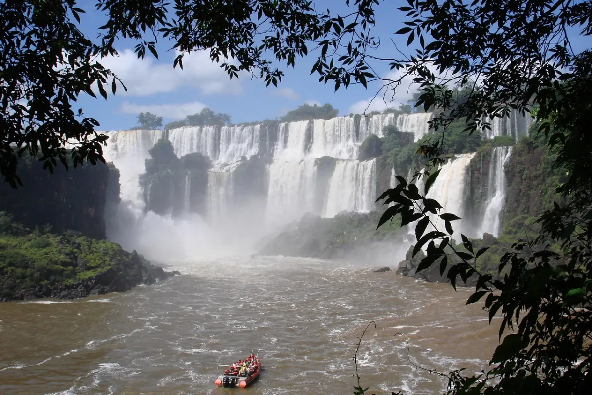 iguassu and  brazil in Iguazu Falls, Argentina
