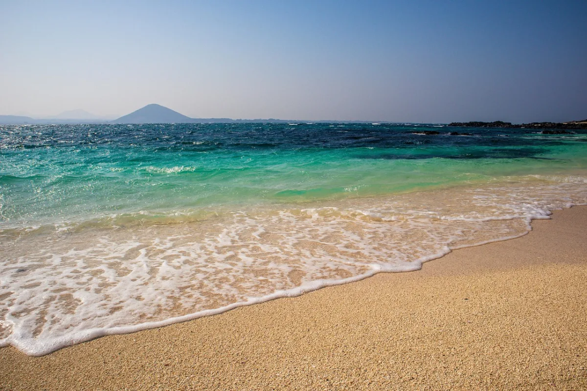 jeju island and  beach in Jeju Island, South Korea