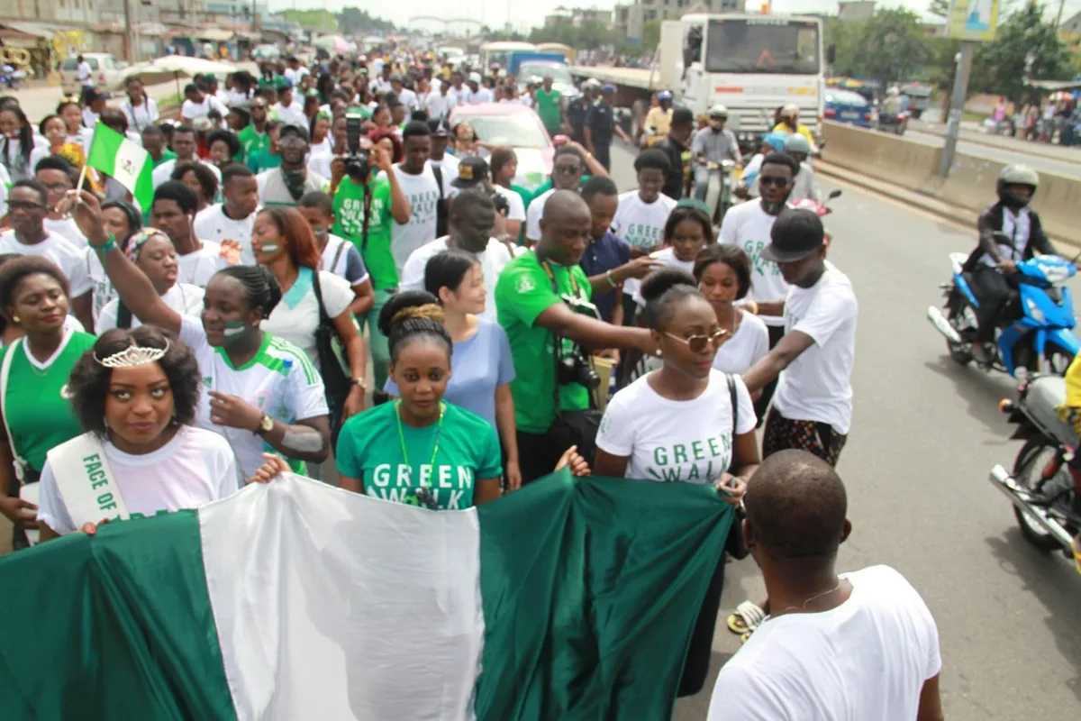 nigeria and  green walk in Lagos, Nigeria