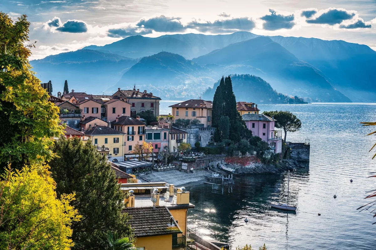 varenna and  nature in Lake Como, Italy
