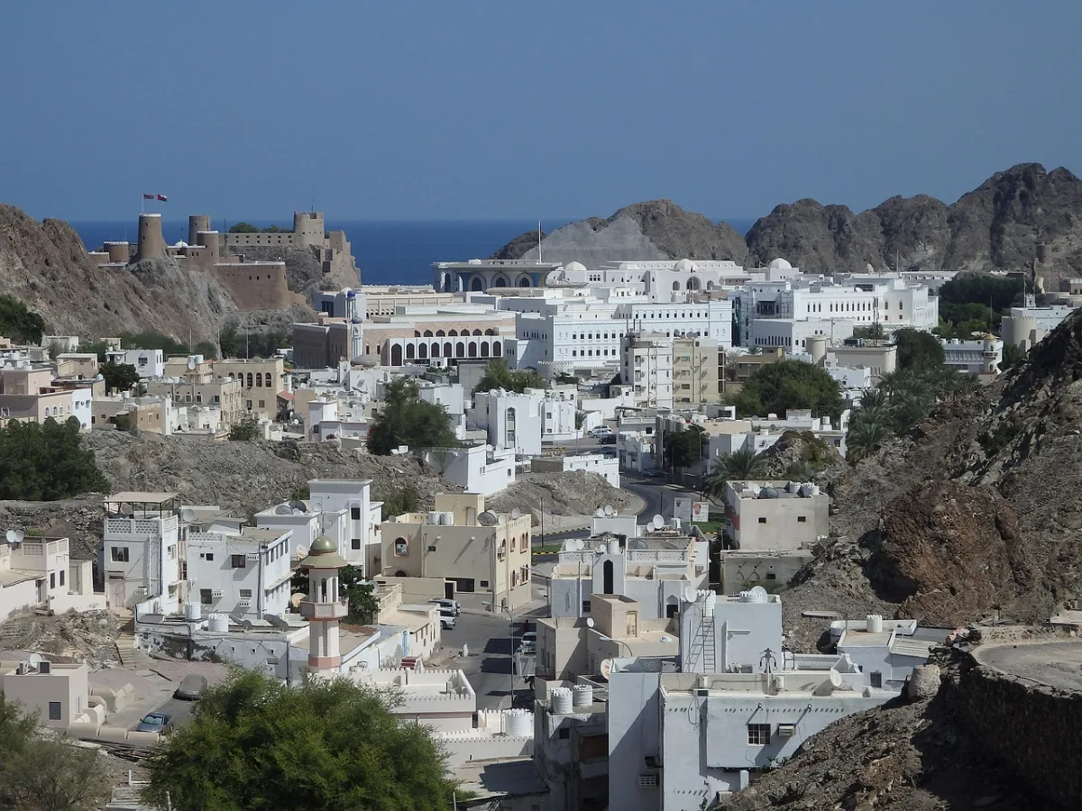 muscat and  historic center in Muscat, Oman
