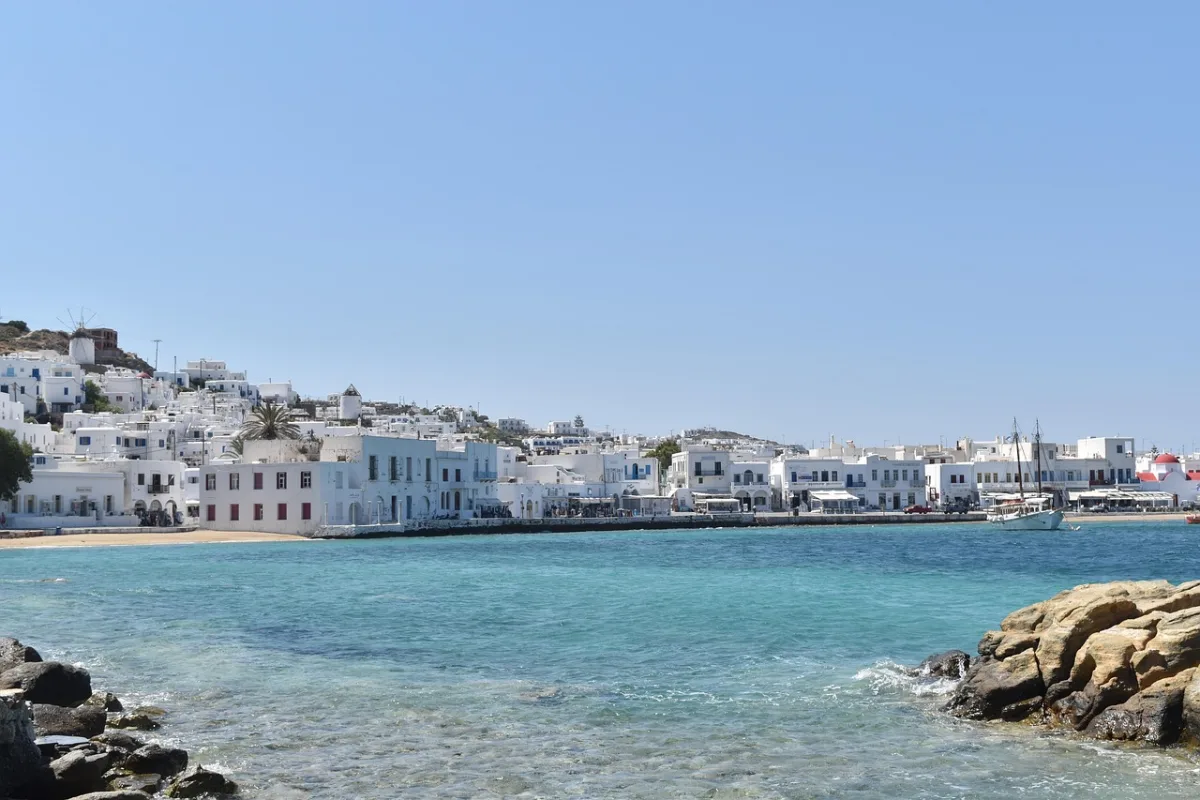 mykonos and  town in Mykonos, Greece