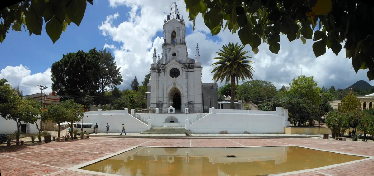 oaxaca and  lake in Oaxaca, Mexico