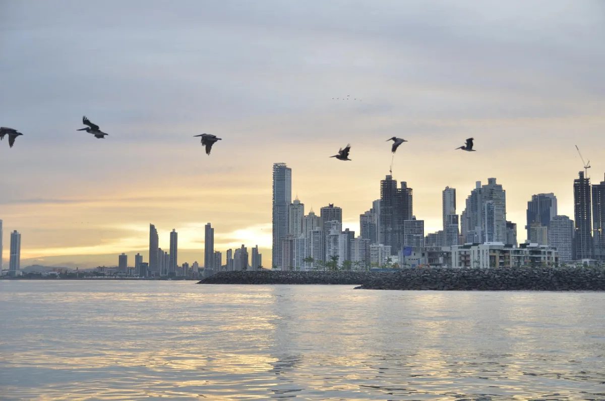 evening and  panama city in Panama City, Panama