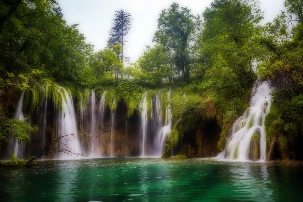croatia and  plitvice lakes national park in Plitvice Lakes, Croatia