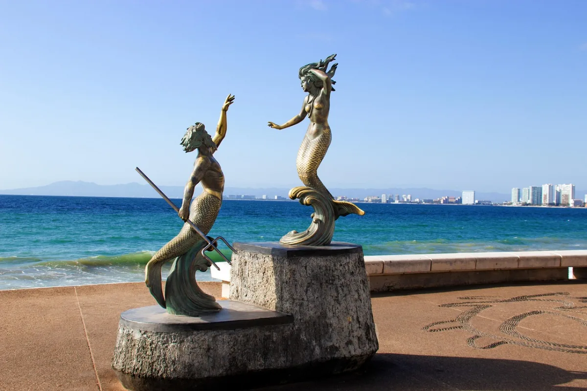 sculpture and  statue in Puerto Vallarta, Mexico