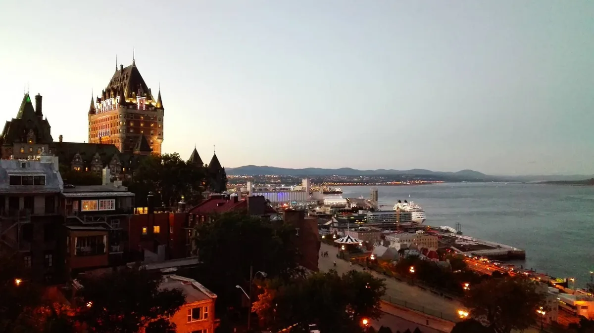 quebec and  panorama in Quebec City, Canada