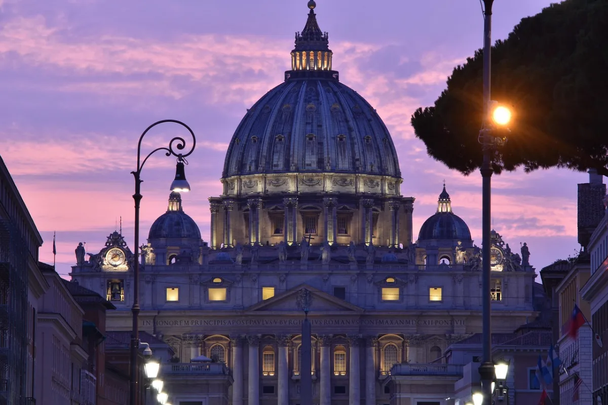 rome and  vatican in Rome, Italy