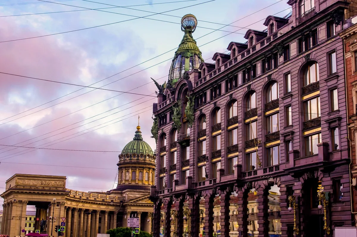 architecture and  city in Saint Petersburg, Russia