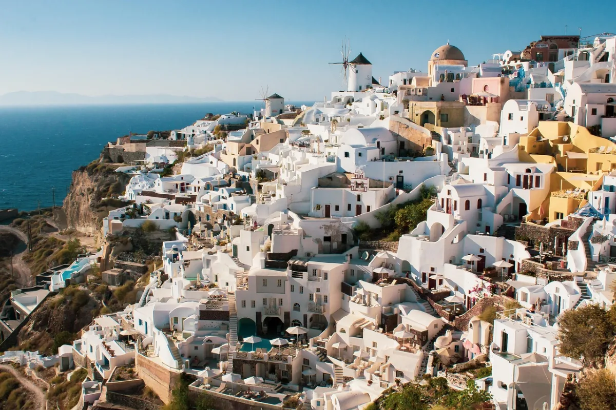 santorini and  greece in Santorini, Greece