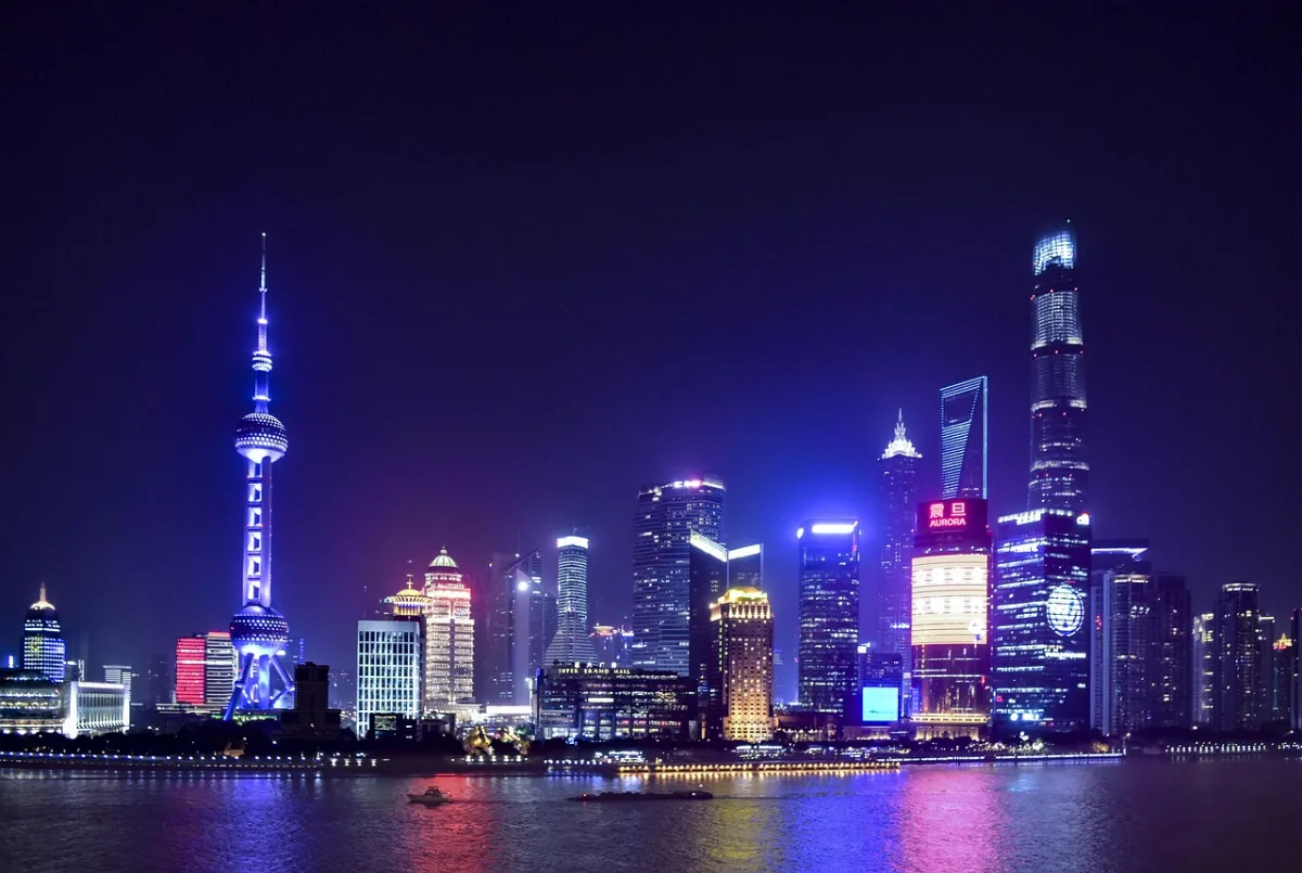 shanghai and  waitan in Shanghai, China