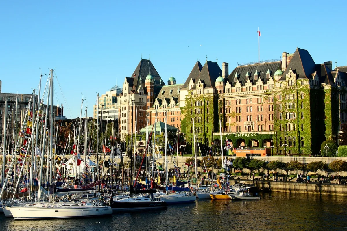 victoria bc and  inner harbor in Victoria, Canada