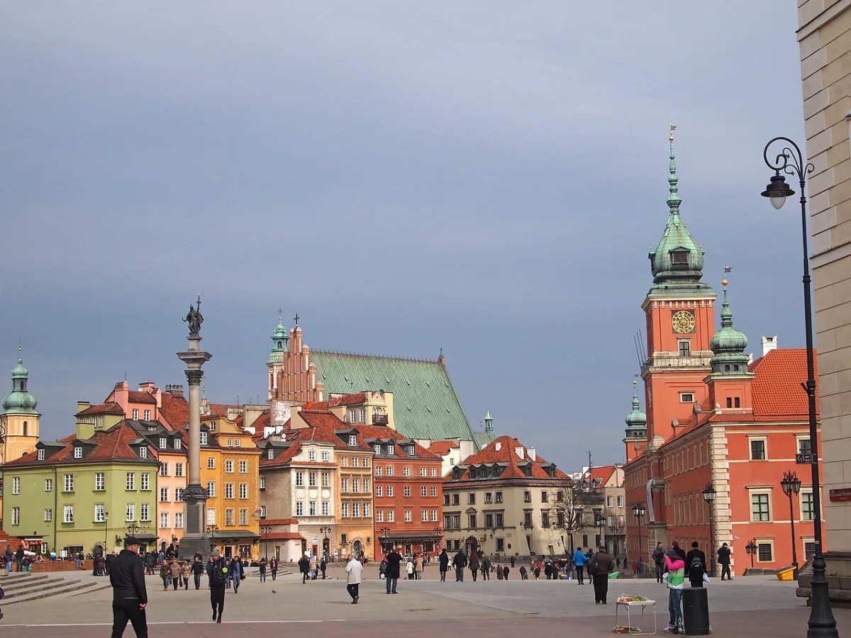warsaw and  the old town in Warsaw, Poland